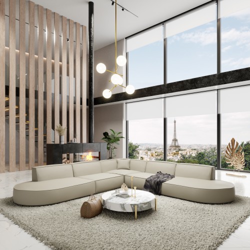 Canapé d’angle VICTORIA - Forme L - Option Lounge - designDISTRIKT