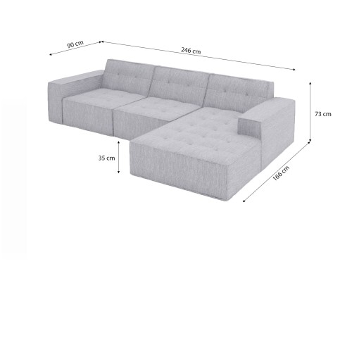 Canapé d’angle ATLANTIS en forme de L - Jusqu'à -70% designDISTRIKT