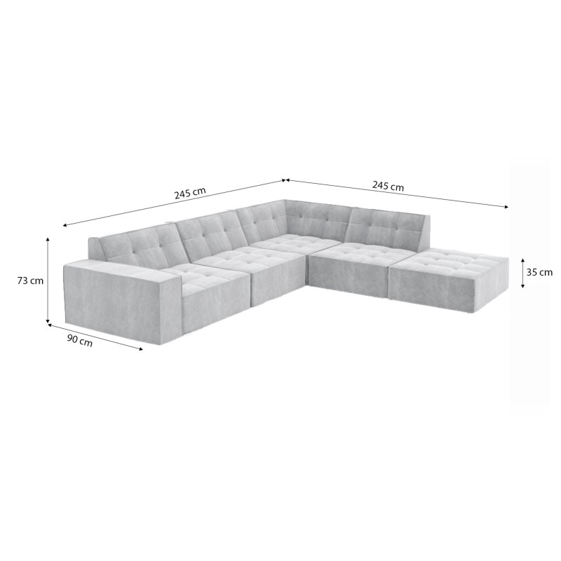 Canapé d’angle ATLANTIS Lounge - Jusqu'à -70% - designDISTRIKT